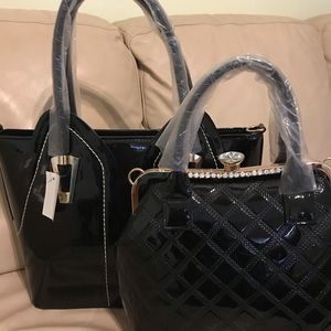 Black patent leather bag 2-1